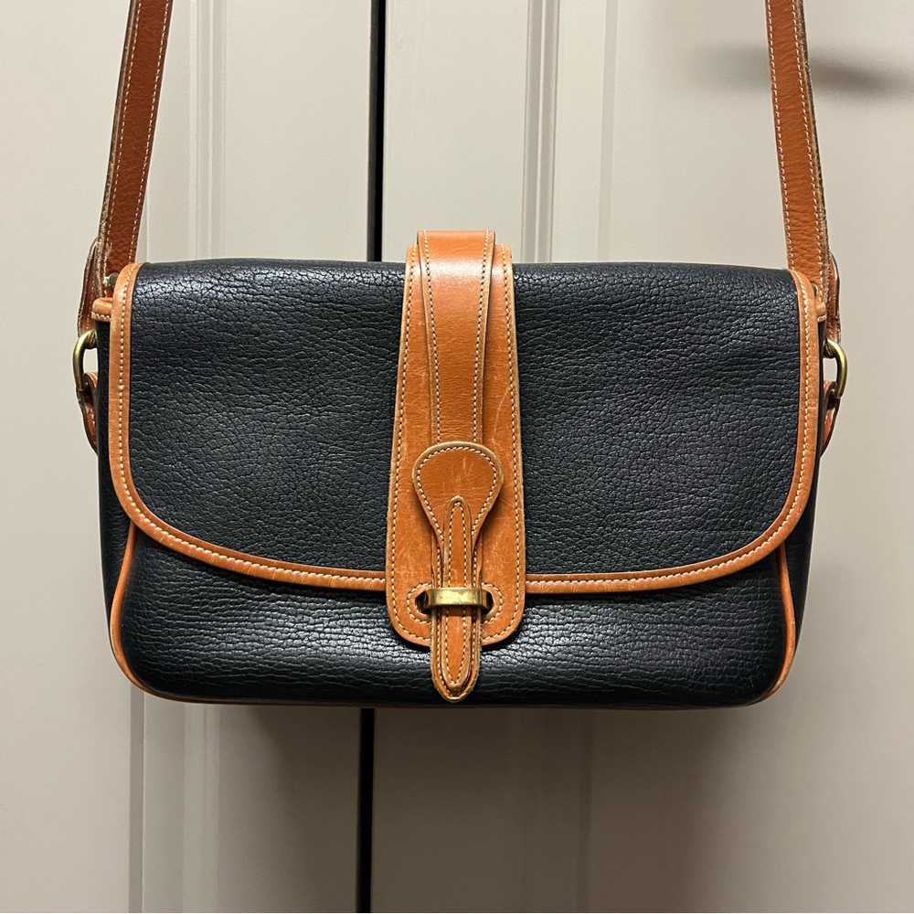 Vintage Dooney & Bourke Pebble Leather Shoulder Bag Purse